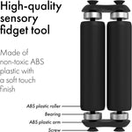ONO Roller - Handheld Fidget Toy for Adults | Help Relieve Stress, Anxiety, Tension | Promotes Focus, Clarity | Compact, Portable Design (Junior Size/ABS Plastic, Black)