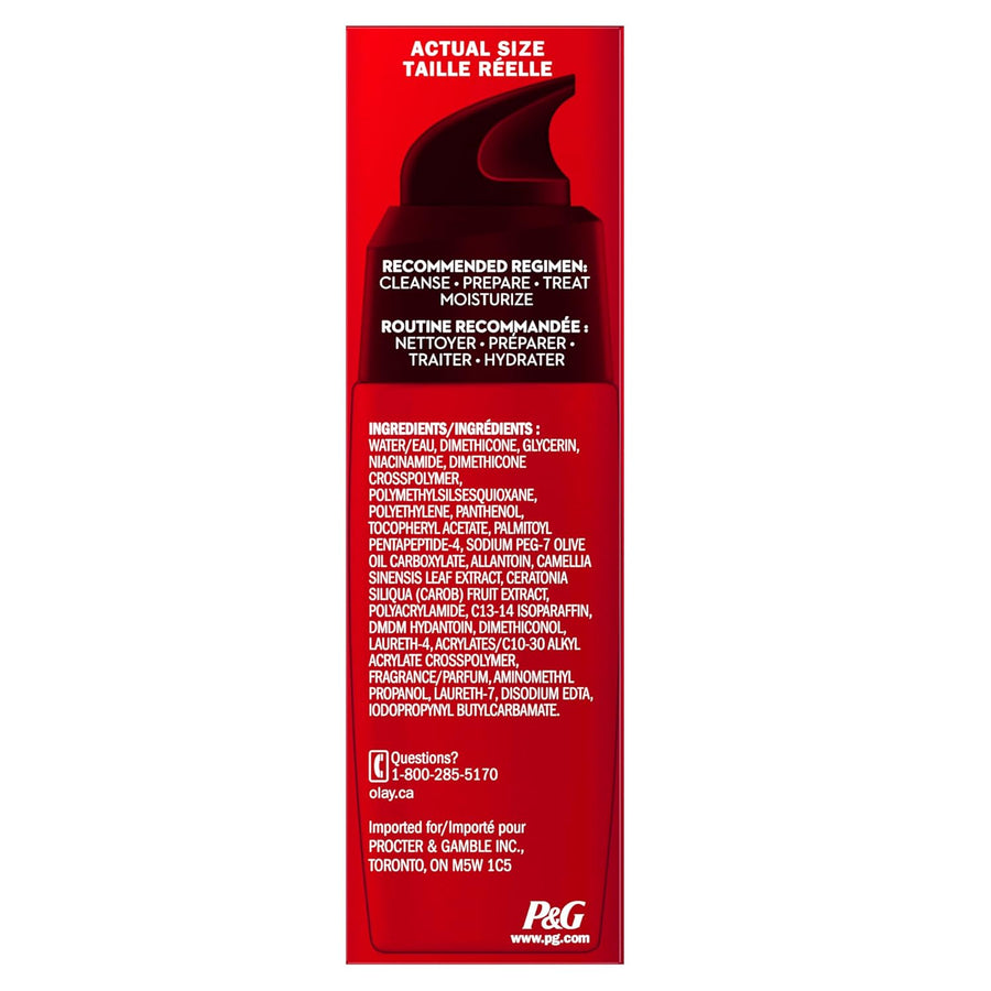 Olay Serum, Regenerist Light Gel Face Moisturizer, Fragrance-Free - Anti-Aging, Anti-Wrinkle, Hydrating, Firming, Smoothening, Improves Fine Lines and Elasticity - Amino Peptide Complex, 1.7 oz