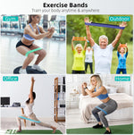 5-Pack Resistance Bands for Strength Training, Stretching, and Rehabilitation