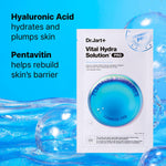 Dr.Jart+ Dermask Vital Hydra Solution Glow Korean Face Mask with Hyaluronic Acid