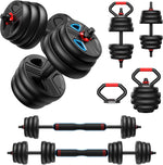 FITPLAM Adjustable Dumbbell Set, 20-90lbs, 5-in-1 for Home Gym