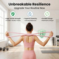 Figure 8 Resistance Bands for Full-Body Workouts - Durable Latex Bands with Handles