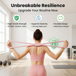 Figure 8 Resistance Bands for Full-Body Workouts - Durable Latex Bands with Handles