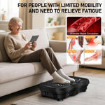 GLYLF Vibration Plate Exercise Machine, 130 Levels, 450 Lbs
