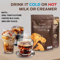 Mushroom Coffee Blend with 6 Adaptogenic Mushrooms for Energy and Immune Support