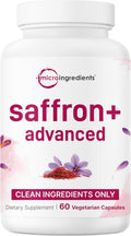 Micro Ingredients Saffron+ Advanced Supplements, 60 Veggie Capsules