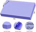 250 Count Colored Index Cards 3x5 Inch with Key Ring, 180gsm Heavy Weight Flash Cards 5 Color (50 Sheets Each), Portable Note Taking for Students, Teachers, Study Note Cards for Office Home School