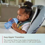 NUK Learner Straw Cup 10oz - Toddler Cup with Soft Straw for Easy Drinking Suitable for Ages 8 Months and Up