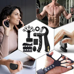 Grip Trainer Set: Forearm Strengtheners, Finger Trainers, Counting Grips, Balls (5-Pack)