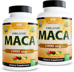 NaturaLife Labs Organic Maca Root – Black, Red & Yellow – 1900 mg per Serving – 150 Capsules – Gelatinized Peruvian Maca – Non-GMO, Gluten-Free, Vegan