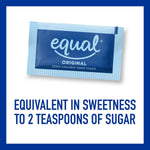 EQUAL 0 Calorie Sweetener, Aspartame and Acesulfame-K Sweetener Packets, Zero Calorie Sugar Alternative, Erythritol Free, 800 Ct (Pack of 1)