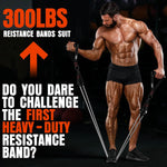 Heavy Resistance Bands for Working Out 300LBS Exercise Bands with Handles