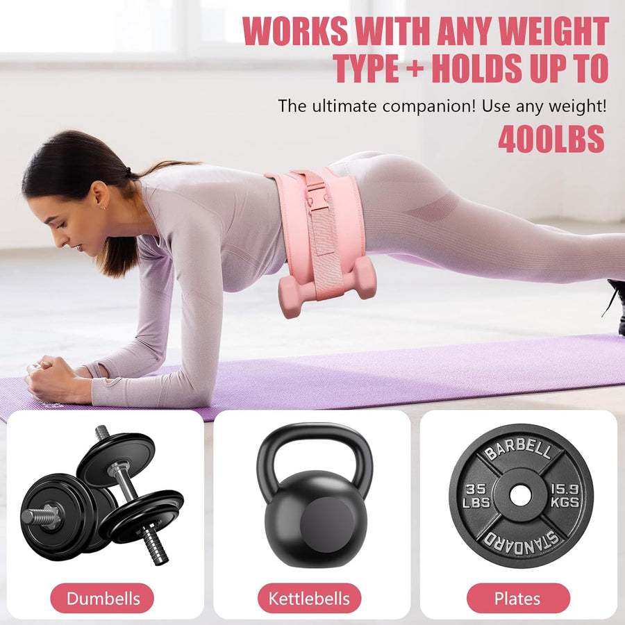 Durable Dumbbell Hip Thrust Belt for Comfortable Gym & Home Workouts