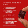 HumanN SuperBeets 3-in-1 Heart Chews with CoQ10 and Beetroot