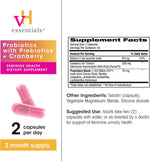 vH Essentials Probiotics for Women with Prebiotics, Cranberry & Vitamin C - 120 Capsules (60 Day Supply) -Probiotics Support Gut Balance, Health & Urinary Tract Health for Women