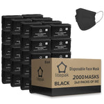 Litepak 2,000 Disposable Face Masks - Breathable Face Mask for Home, Office