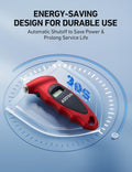 AstroAI Digital Tire Pressure Gauge 0-150PSI, Accurate in 0.1 Increments, Stocking Stuffers with Backlit LCD and Presta Valve Adaptor, 4 Units of Measurement for Car Truck Bicycle, Red