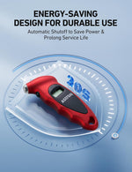 AstroAI Digital Tire Pressure Gauge 0-150PSI, Accurate in 0.1 Increments, Stocking Stuffers with Backlit LCD and Presta Valve Adaptor, 4 Units of Measurement for Car Truck Bicycle, Red
