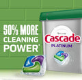 Cascade Platinum Dishwasher Pods, Dishwasher Detergent, Dish Detergent Soap, Lemon, 59 Count