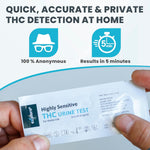 Exploro THC Tests for Home Use, Marijuana Drug Test Kit for Urine, 15 Pack, 50 ng/ml Cutoff Level