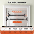 Sportneer Adjustable Pull Up Bar: 29.5"-37" Doorway Chin Up Bar, 440lb Capacity
