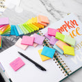 (50 Pads) Sticky Notes 1.5x2, 10 Colors Self Sticky Notes, Sticky Pads, Recyclable, Self-Stick Pads, Easy to Post for Home, Office, Notebook