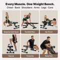 YOLEO Adjustable Weight Bench, ASTM-Certified 827LBS, 95% Pre-Assembled, Foldable Gym Bench