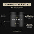 40x Strength Organic Black Maca Root with Ashwagandha Supplement