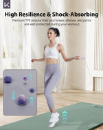 KEEP 7mm Thick Non-Slip Yoga Mat - Extra Wide 32" Fitness Mat for Home Workouts