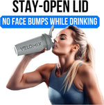 VELOMIX 28oz Protein Shaker Bottles - 4 Pack, Leak Proof