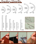 BAGERLA Heavy Duty Sewing Kit, Needle and Thread Kit with Upholstery Thread Needles Sewing Awl Seam Ripper for Car Seats Carpets Shoes Backpacks DIY Crafting