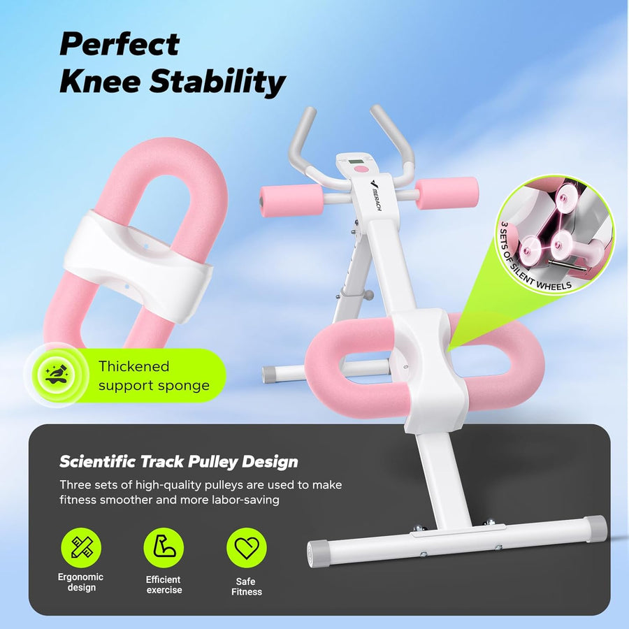 MERACH Adjustable Ab Trainer Machine for Abs Workout at Home Gym