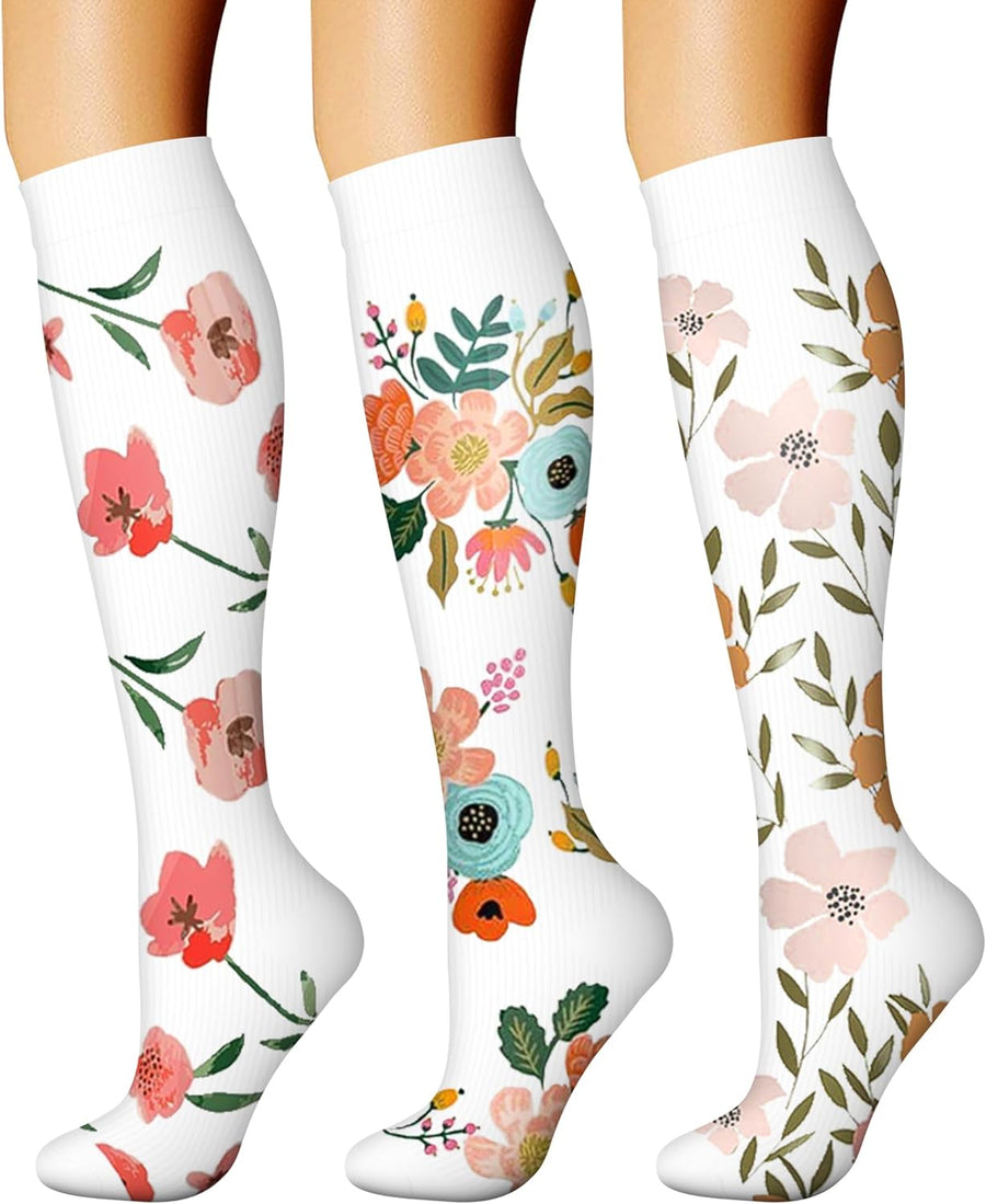 CHARMKING Compression Socks for Women and Men 15-20 mmHg