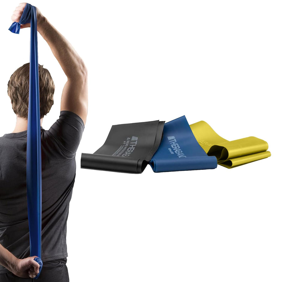 THERABAND Resistance Bands Set - Beginner Kit, Latex Strength Training Bands