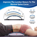 MINOLL Back Stretcher for Lower Back Pain Relief, Adjustable Arch Lumbar Support