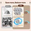 Nessus Reusable Kit for Nespresso Pods Vertuo, Reuse Old Coffee Pods for Nespresso Vertuo: 100 Pcs Aluminum Foil Seal Lid, Holder, Brush, Refillable Vertuo Plus Next Capsule Machine(No Pods Come)