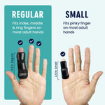 Dr. Frederick's Trigger Finger Splint - 2 ct - HSA/FSA - Index, Middle & Ring Fingers - Padded Brace for Arthritis, Mallet Finger, Tendonitis - Adjustable, Doctor-Developed - Regular Black