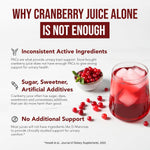 CranEaze®: Cranberry Juice Extract Plus D-Mannose – 36 mg PAC, 100% Soluble PAC - Supports Urinary Tract Health – Most Effective Cranberry Pills for Women, UTI Cranberry Supplement - 60 Capsules