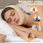 Collagen Face Sculpt Wrap, Beige, Reusable and Washable for Jawline Sculpting