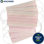 HALYARD Pink Level 1 Procedure Mask with Earloops, 57578