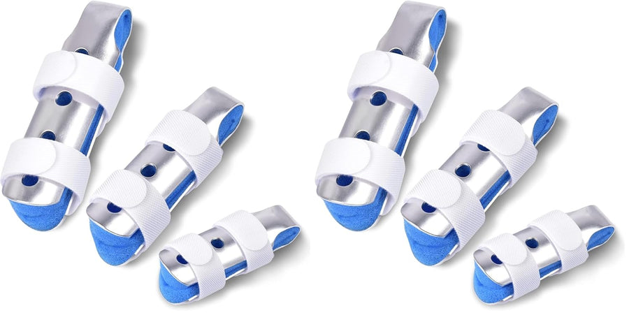 Sopito Finger Splint, 3PCS Finger Support Brace for Arthritis and Immobilization, Blue