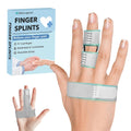 Finger Splint, Adjustable Finger Brace for Index, Middle, Ring Fingers, Pain Relief and Support