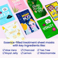 Facetory K Beauty Face Mask Skin Care 7 Piece Collection Set