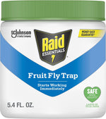 Raid Essentials Fruit Fly Trap for Indoors, Made with Essential Oils, Child and Pet Safe, 5.4 oz