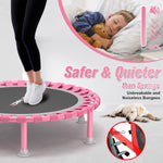 ZCMHAXJ 40" Foldable Mini Trampoline, 450lbs Capacity