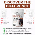 Cocoa Powder (8 oz) Dutch Processed Cocoa Powder, Unsweetened, Extra Rich Cocoa Flavor, 22-24% Fat, Premium Culinary Grade, Non-GMO Sourced, Fair Trade Certified, Perfect Cocoa for Baking and Cooking