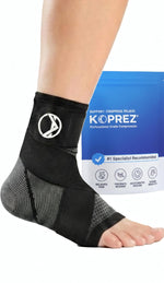 Koprez Plantar Fasciitis Sleeve - Plantar Fasciitis Relief, Plantar Fasciitis Socks, Ankle Compression Sleeve, Ankle Support for Women, Plantar Fasciitis Brace, Ankle Sleeve, Ankle Support Men