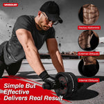 VINSGUIR Ab Roller Wheel with Knee Pad for Full-Body Strength Training