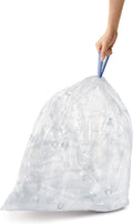 simplehuman Code A 90 Count, Dispenser Pack Custom Fit Liners, Drawstring Trash Bags, 4.5 Liter / 1.2 Gallon, White