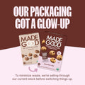 MadeGood Soft Baked Chocolate Chip Mini Cookies, Gluten Free & Safe For School Snacks, 30 Count